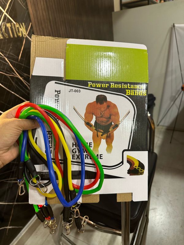 Power Resistance Band Set- Workout Bands Exercise Elastic Pull Rope 11 Pcs Set